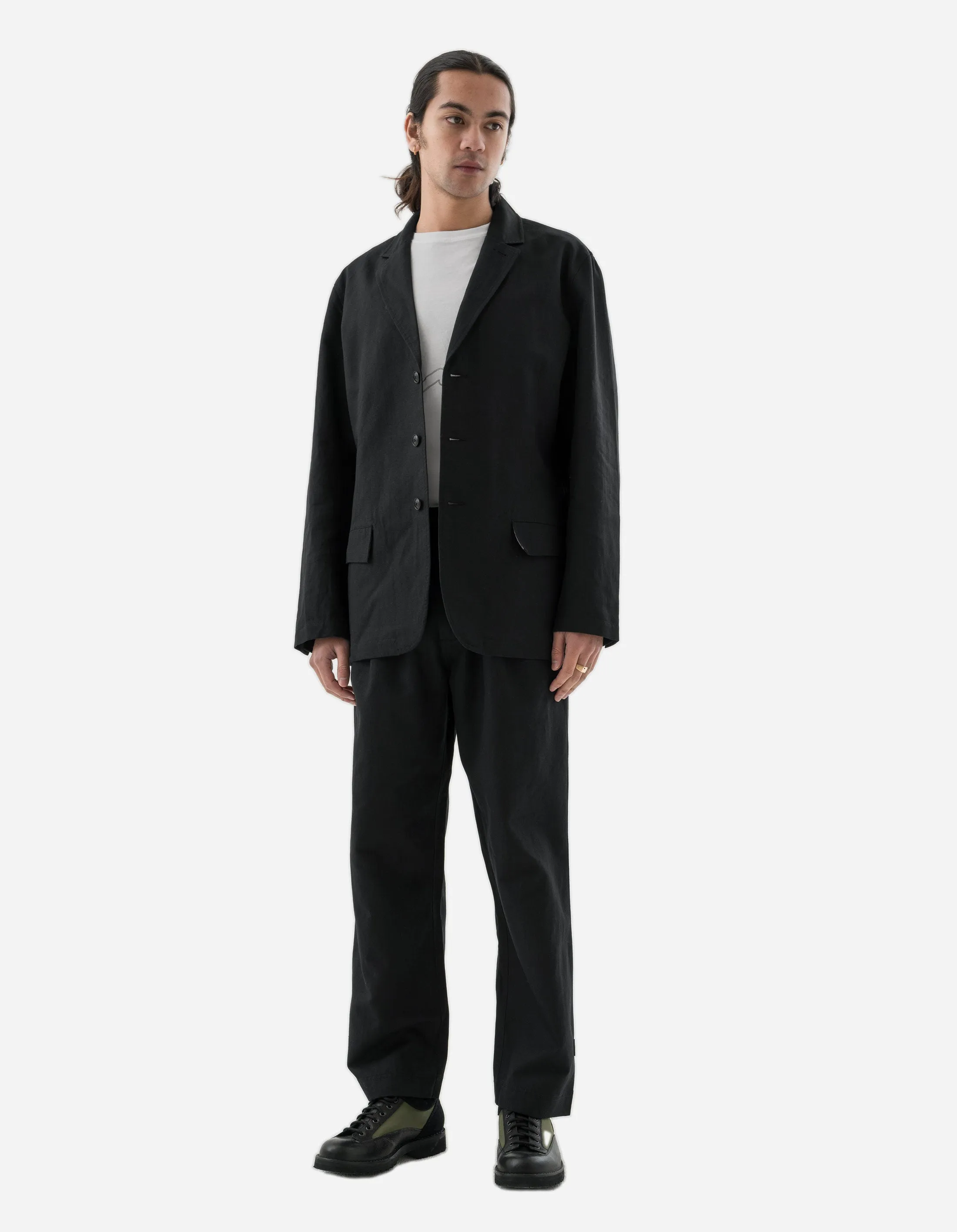 5287 Hemp Blazer Black