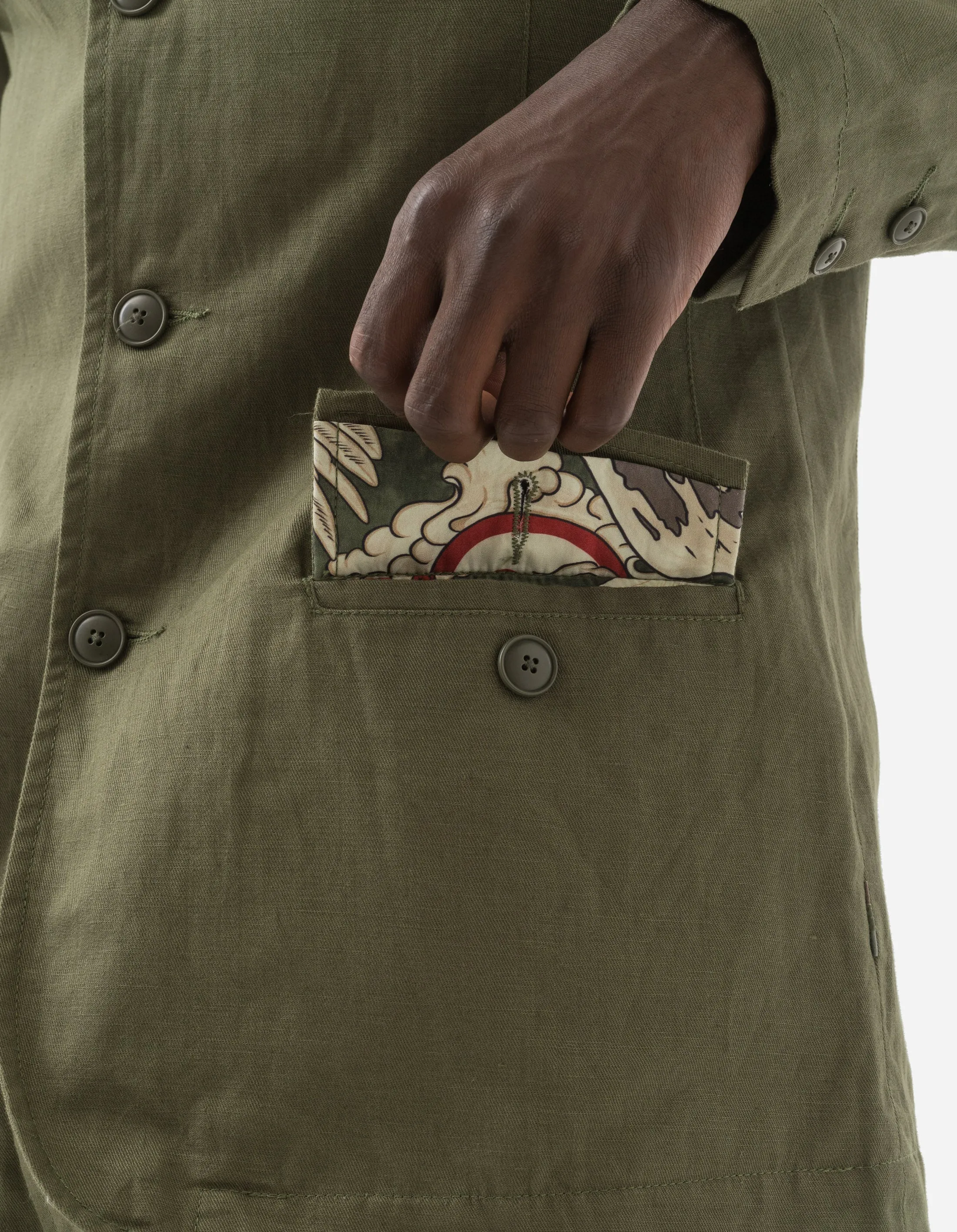 5287 Hemp Blazer Olive OG-107F