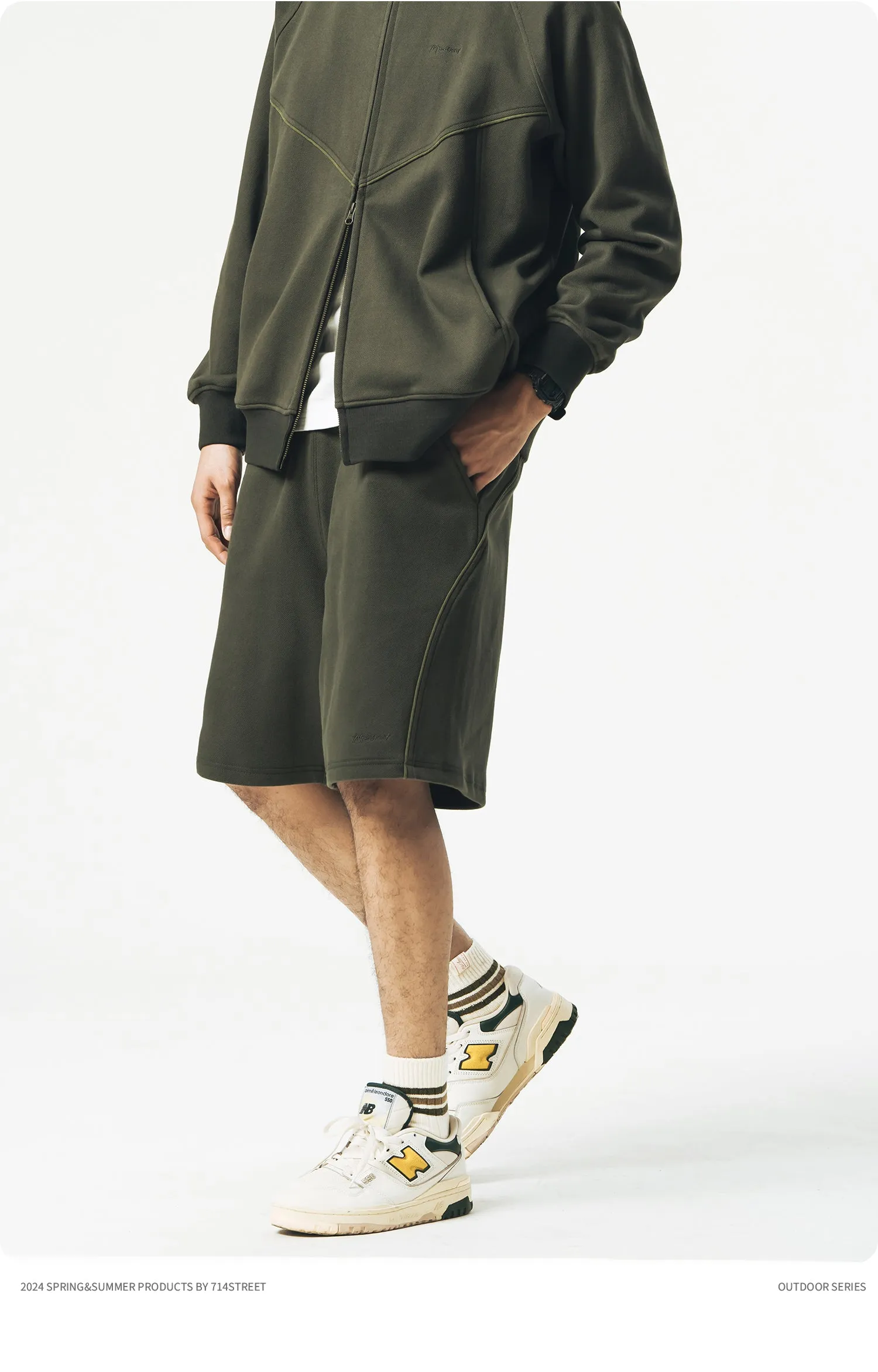 714STREET スウェットショートパンツ 714ST055