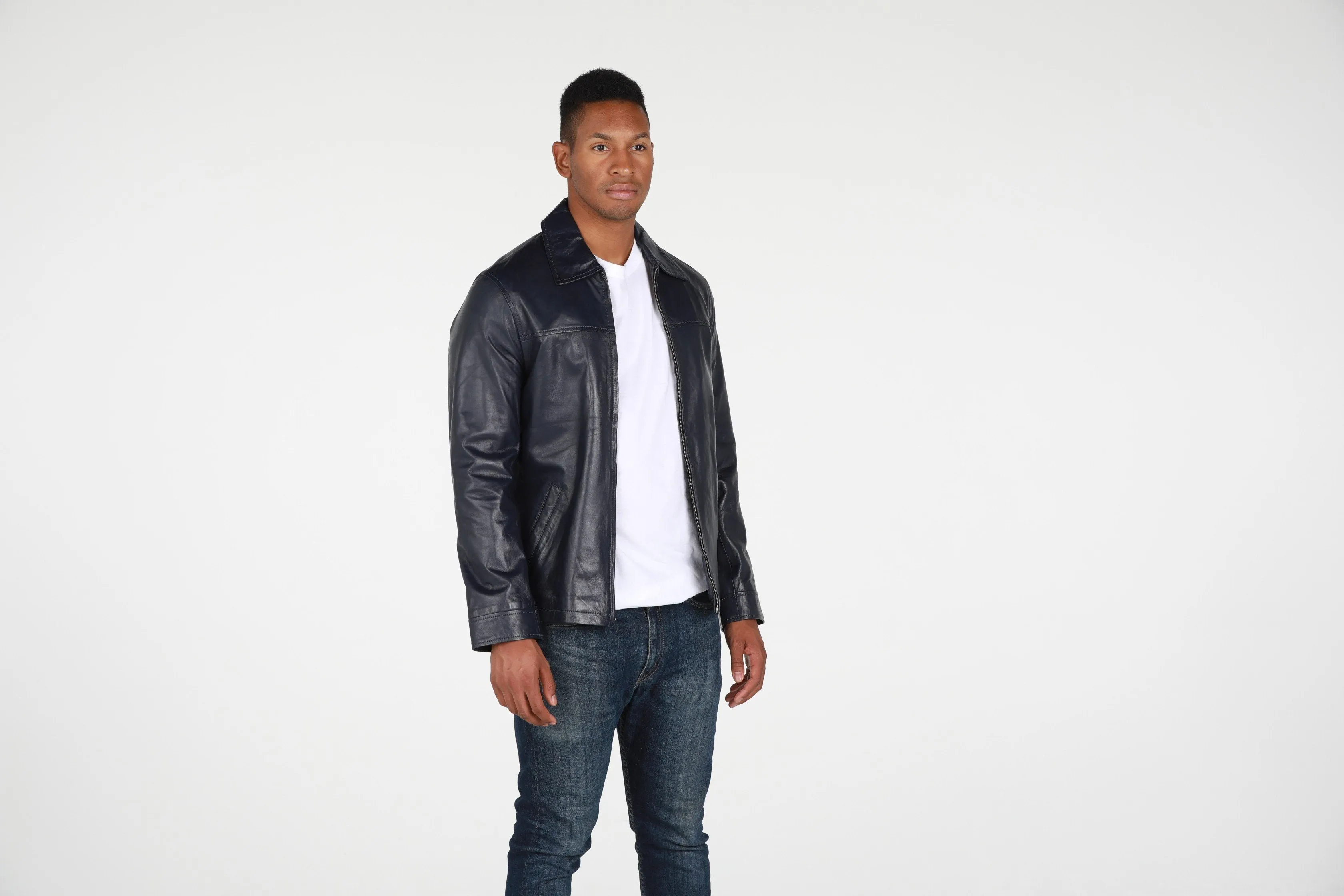 Abbyse Mens Leather Jacket Lambskin