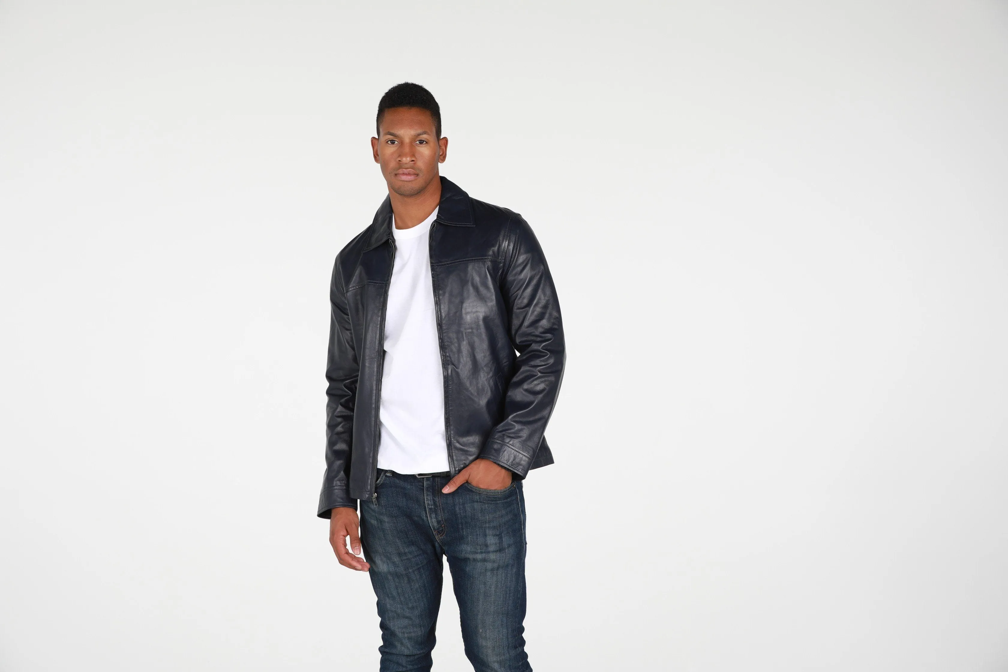 Abbyse Mens Leather Jacket Lambskin