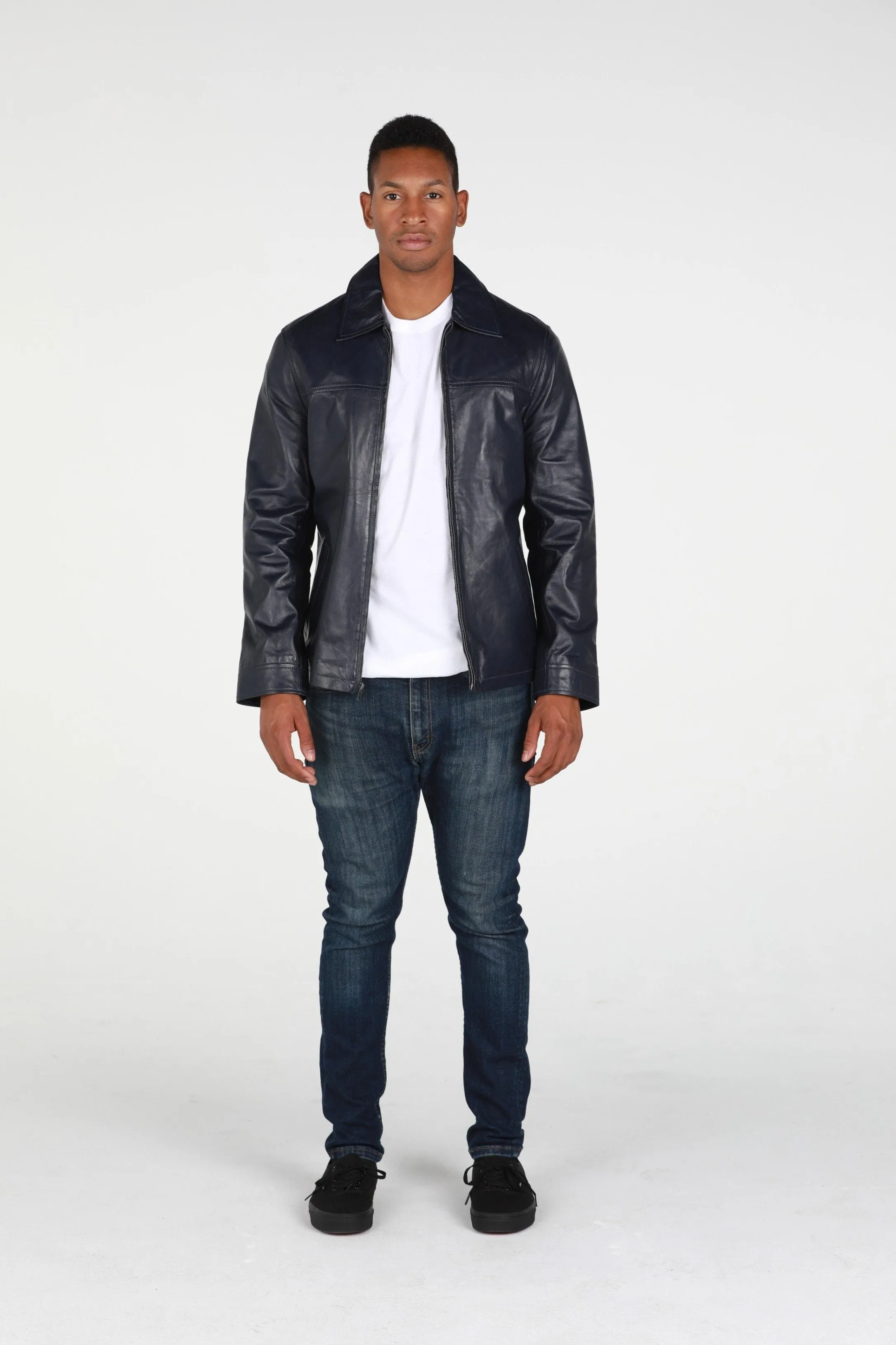 Abbyse Mens Leather Jacket Lambskin