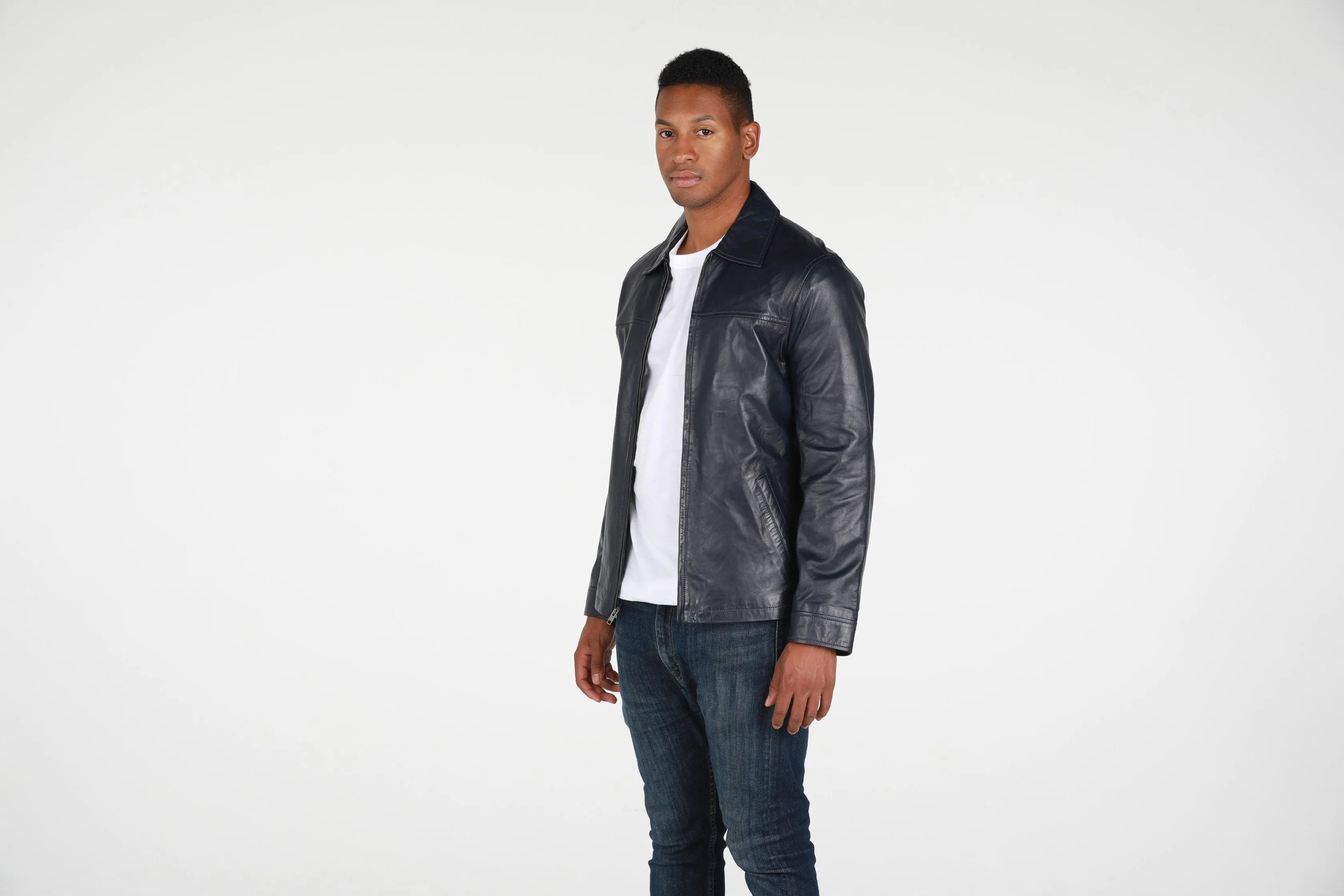 Abbyse Mens Leather Jacket Lambskin