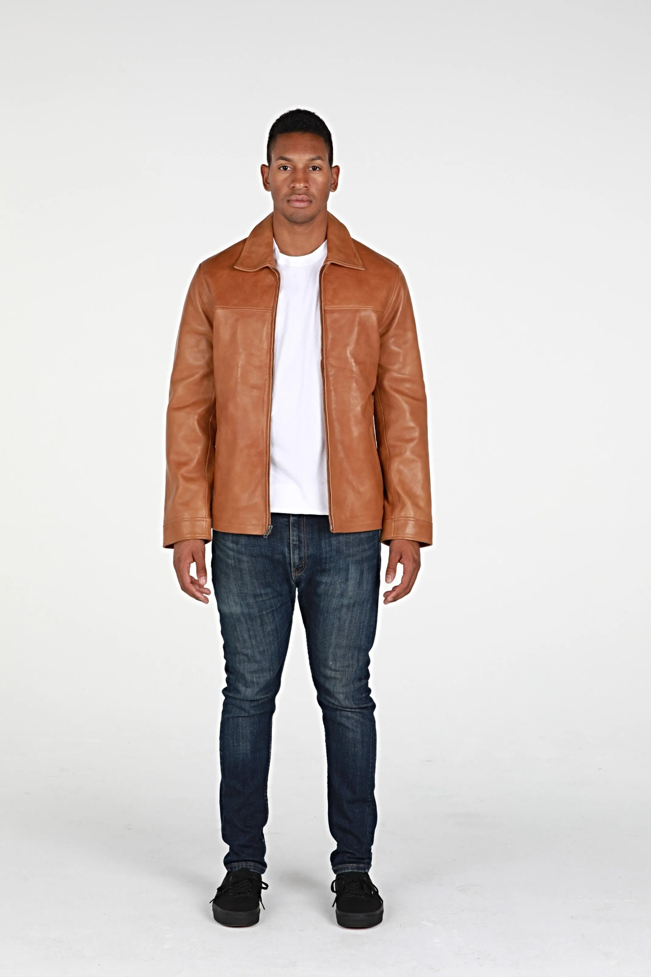 Abbyse Mens Leather Jacket Lambskin