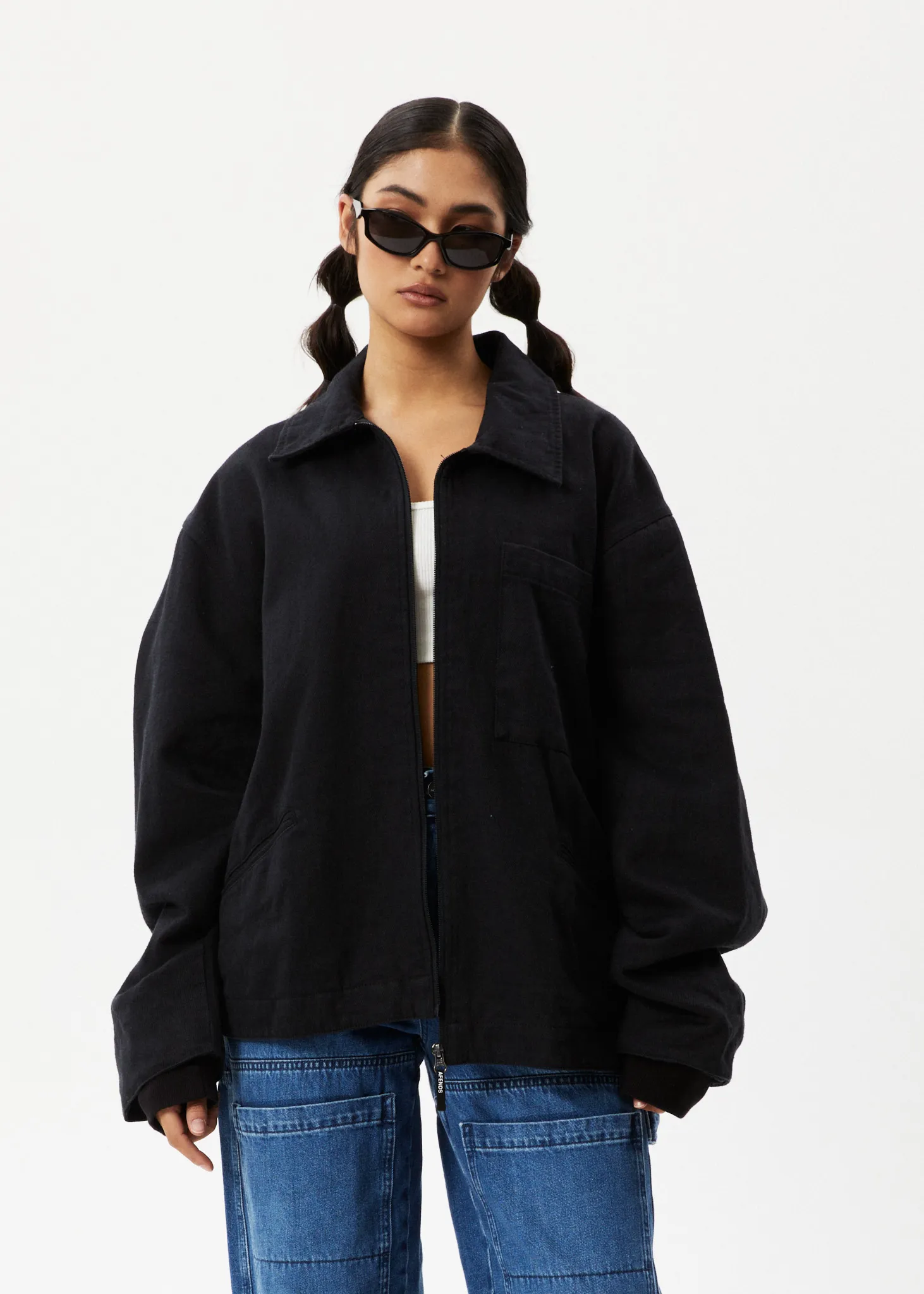 AFENDS Mens Oracle - Carpenter Jacket - Black