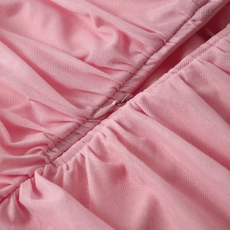 ASHY GRADIENT PINK ORANGE BODYCON MAXI Dress