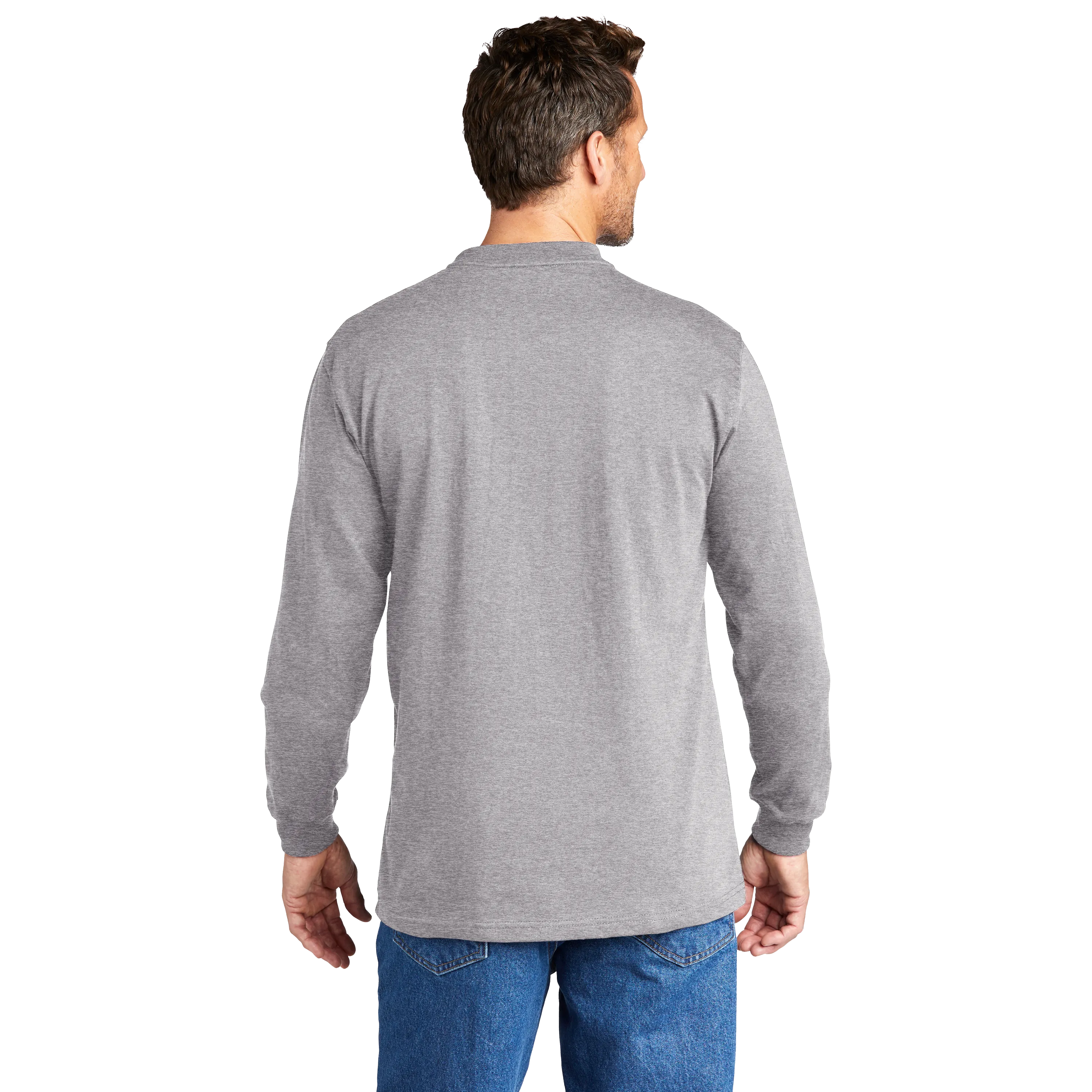 B2422 Long Sleeve Henley T-Shirt