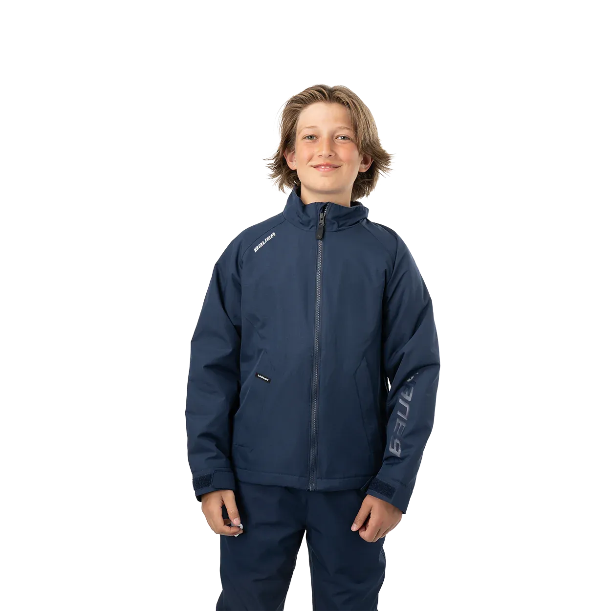 BAUER S24 TEAM MIDWEIGHT JACKET YTH-NAVY