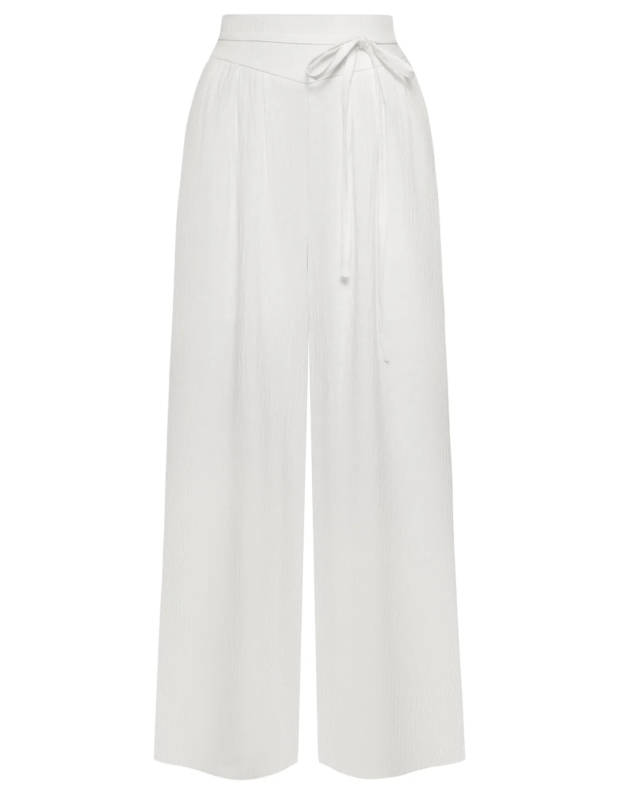 BP Women Vintage Wide Leg Pants Elastic Waist Pleated Palazzo Pants