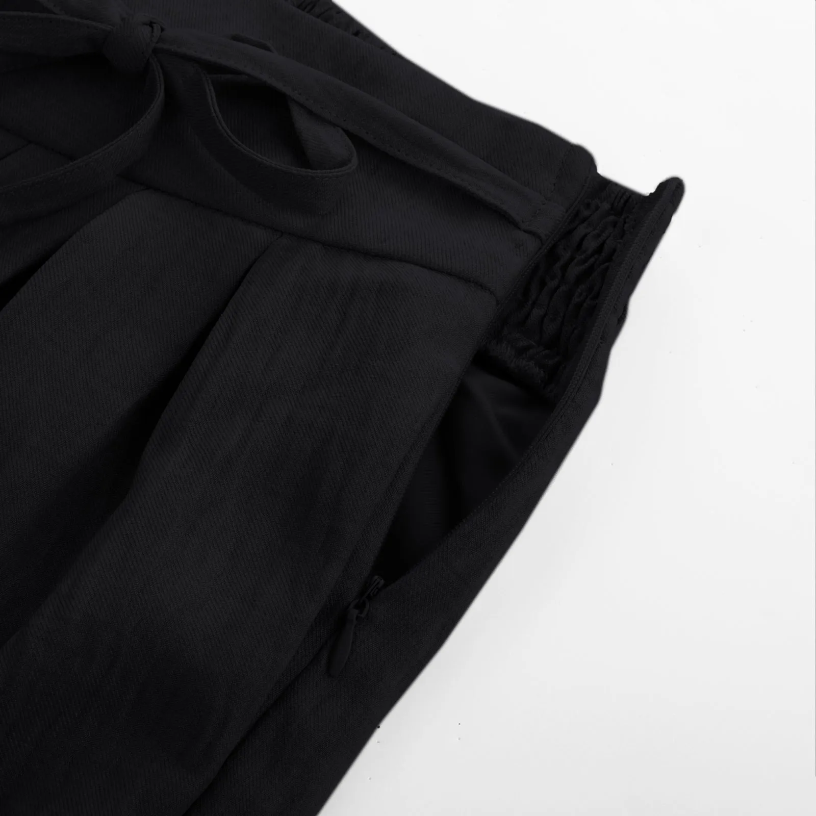 BP Women Vintage Wide Leg Pants Elastic Waist Pleated Palazzo Pants