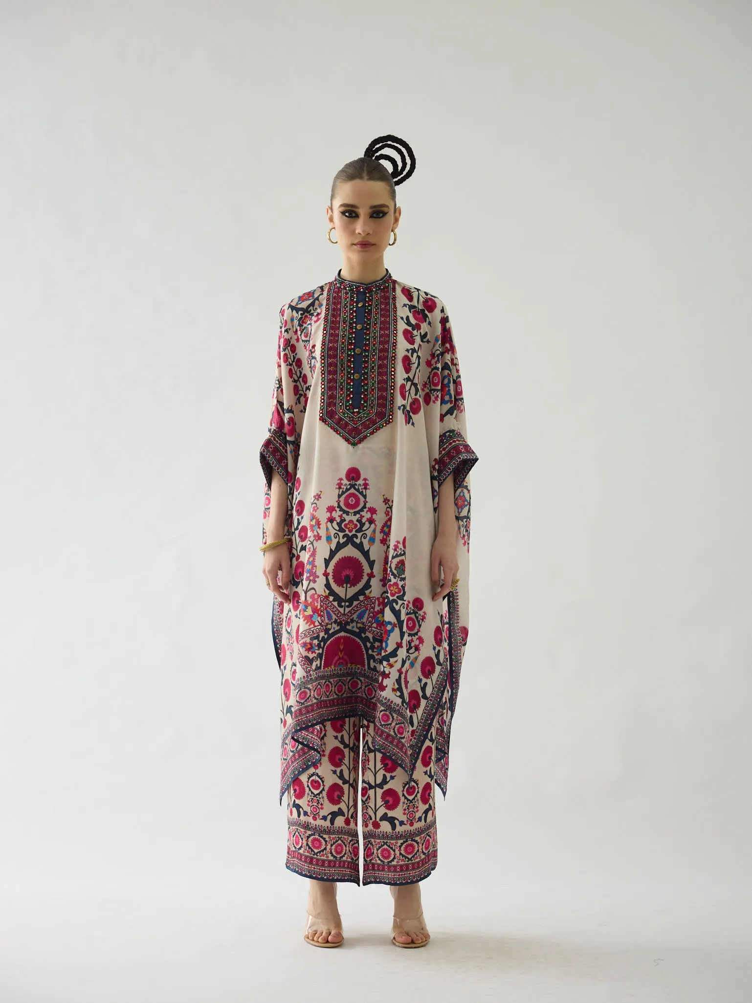 Bukhara Raspberry Chantelle Tunic Set