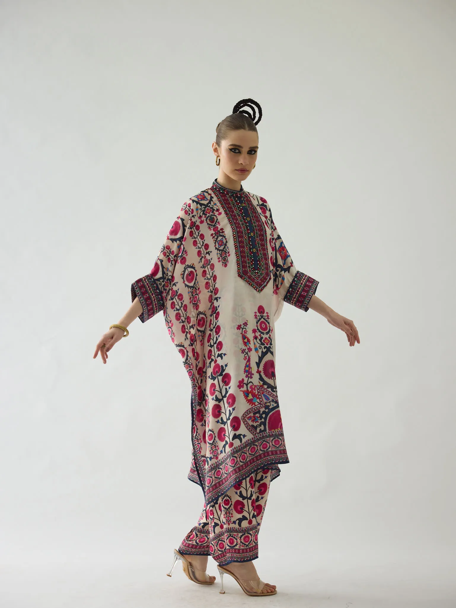 Bukhara Raspberry Chantelle Tunic Set