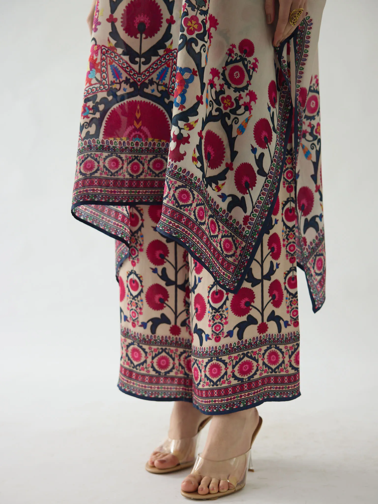 Bukhara Raspberry Chantelle Tunic Set