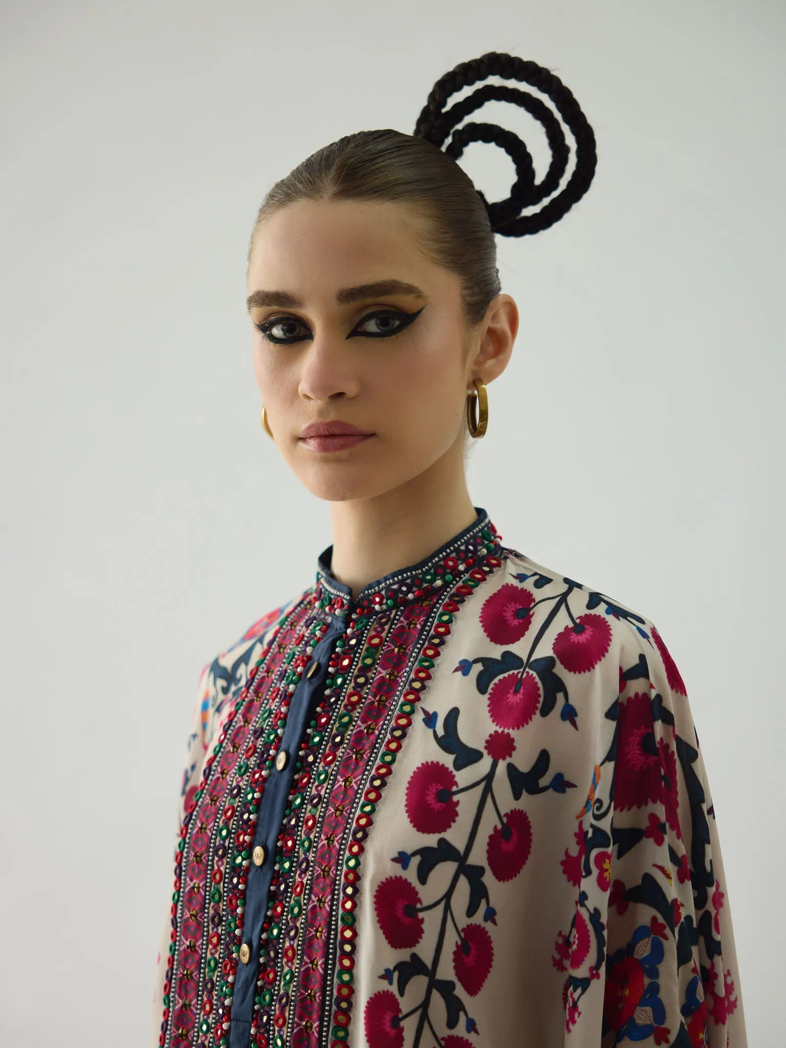 Bukhara Raspberry Chantelle Tunic Set