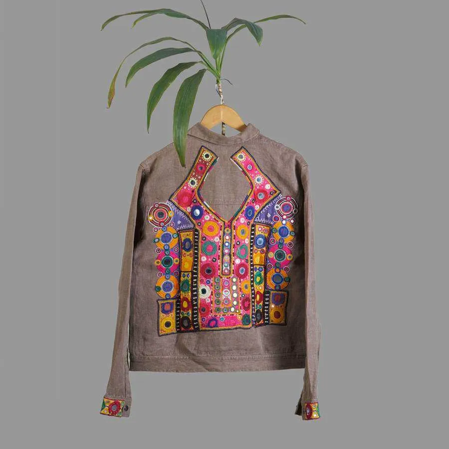 Canvas Patchwork Jacket
