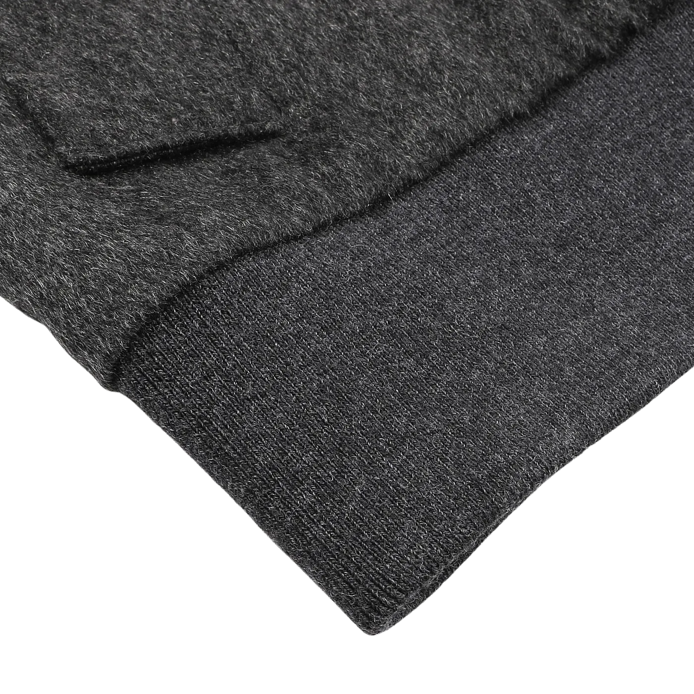 Charcoal Grey Cashmere Zip Blouson