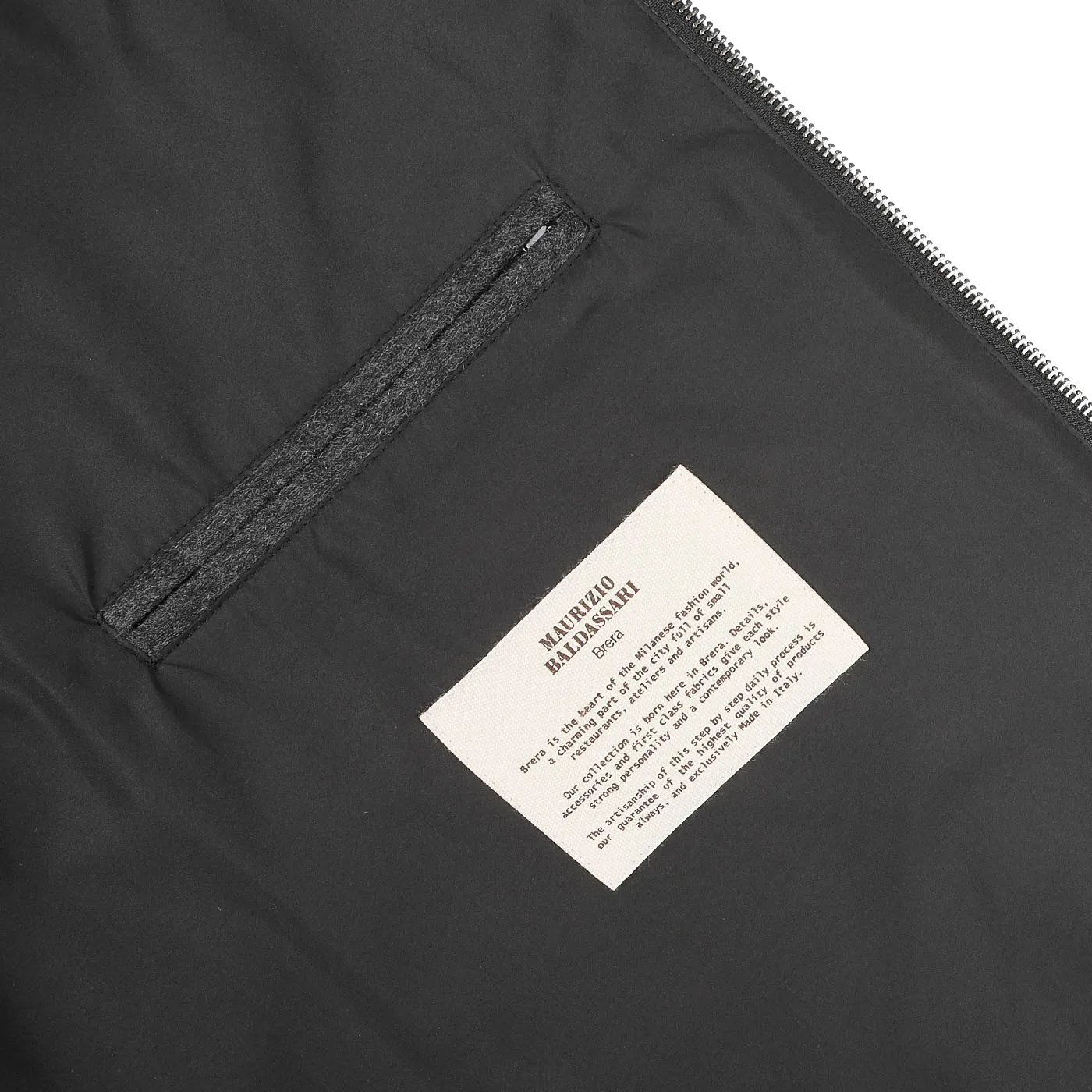 Charcoal Grey Cashmere Zip Blouson