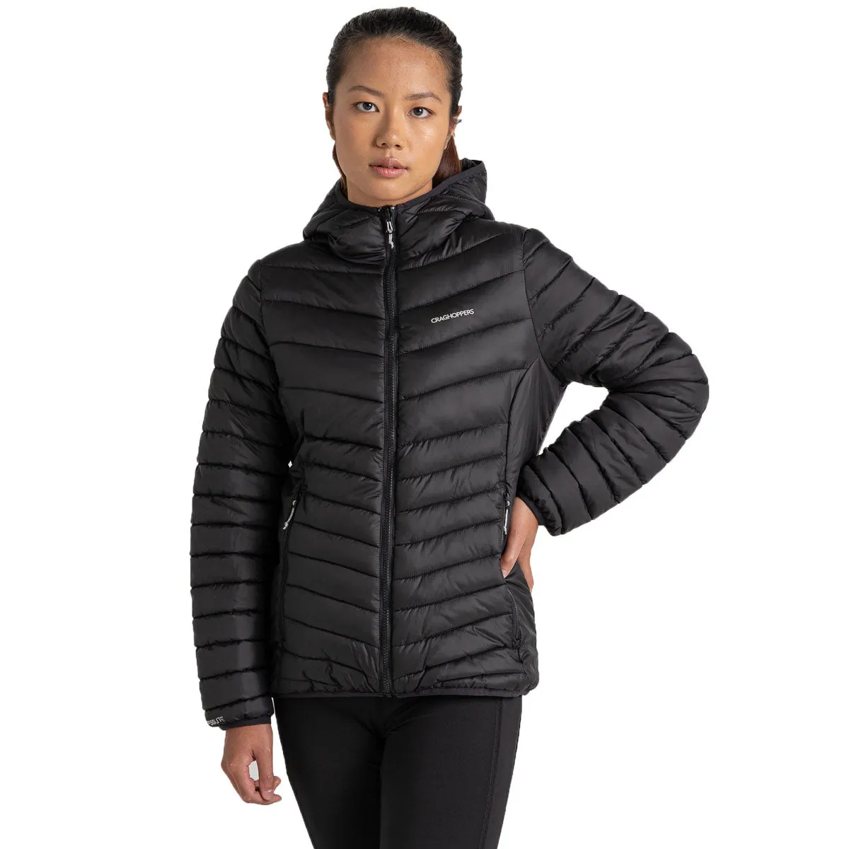 Craghoppers Compresslite VIII Hooded Jacket - Womens - Black