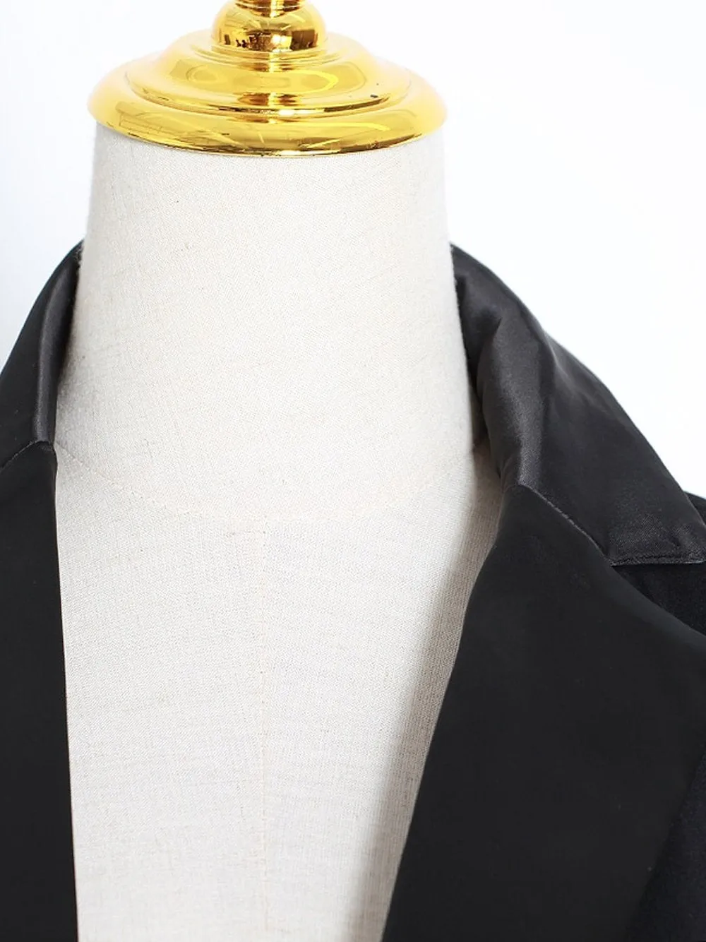 Deconstructed Satin Blazer
