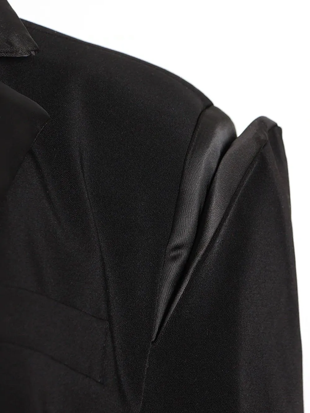 Deconstructed Satin Blazer