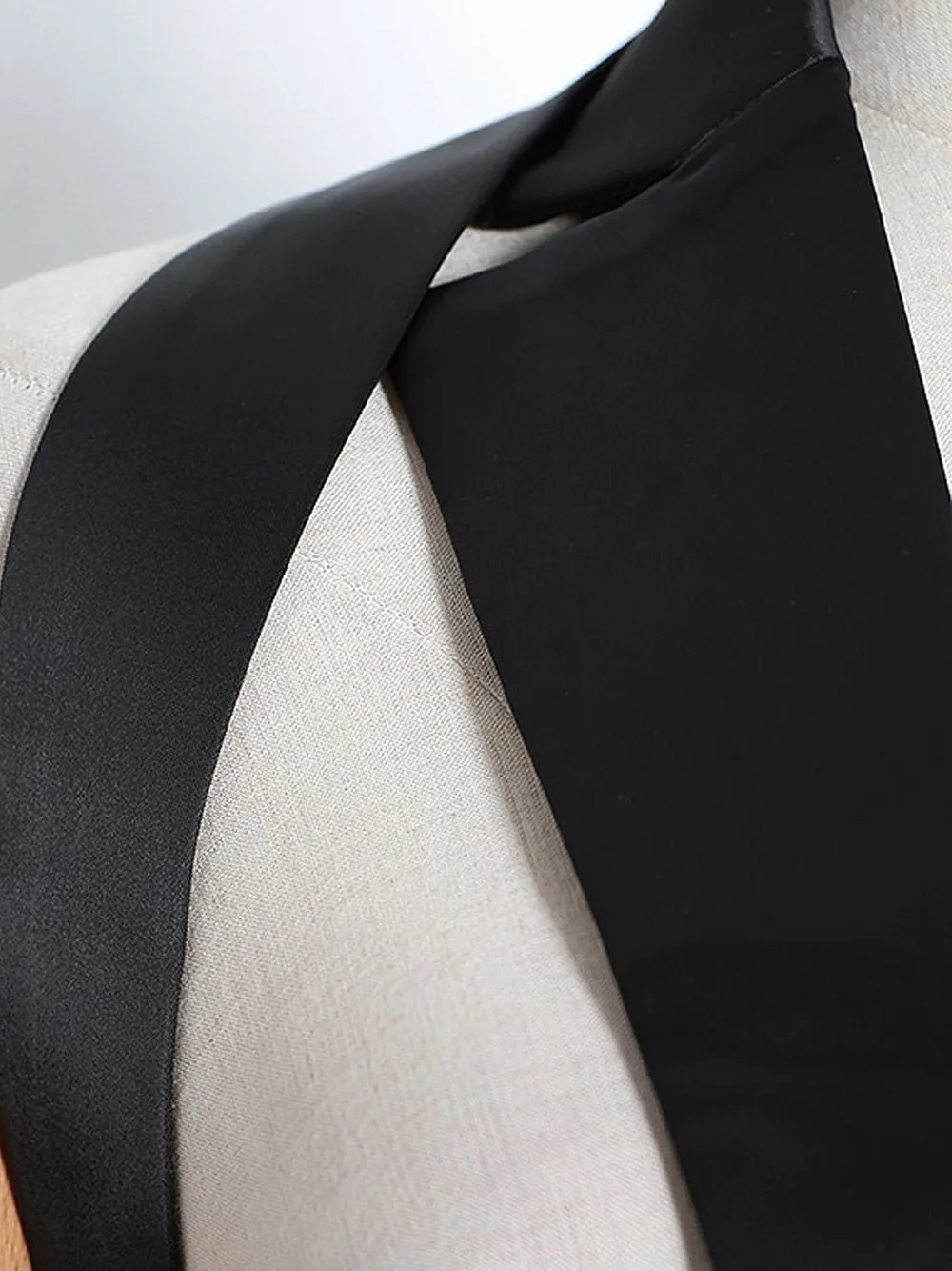 Deconstructed Satin Blazer