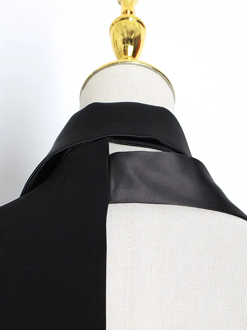 Deconstructed Satin Blazer