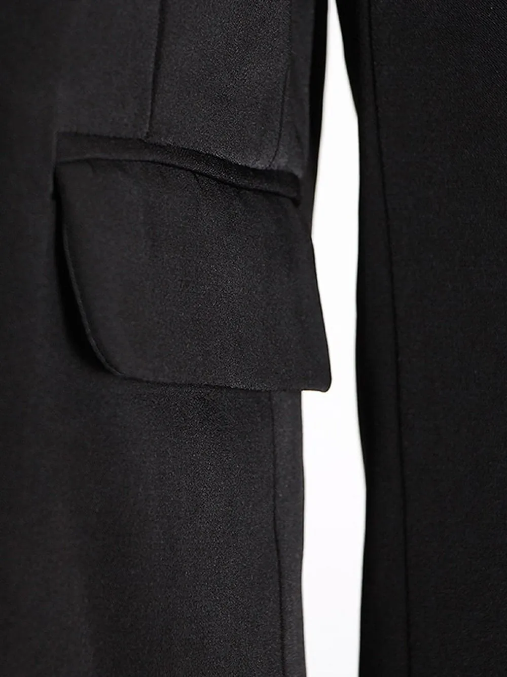 Deconstructed Satin Blazer