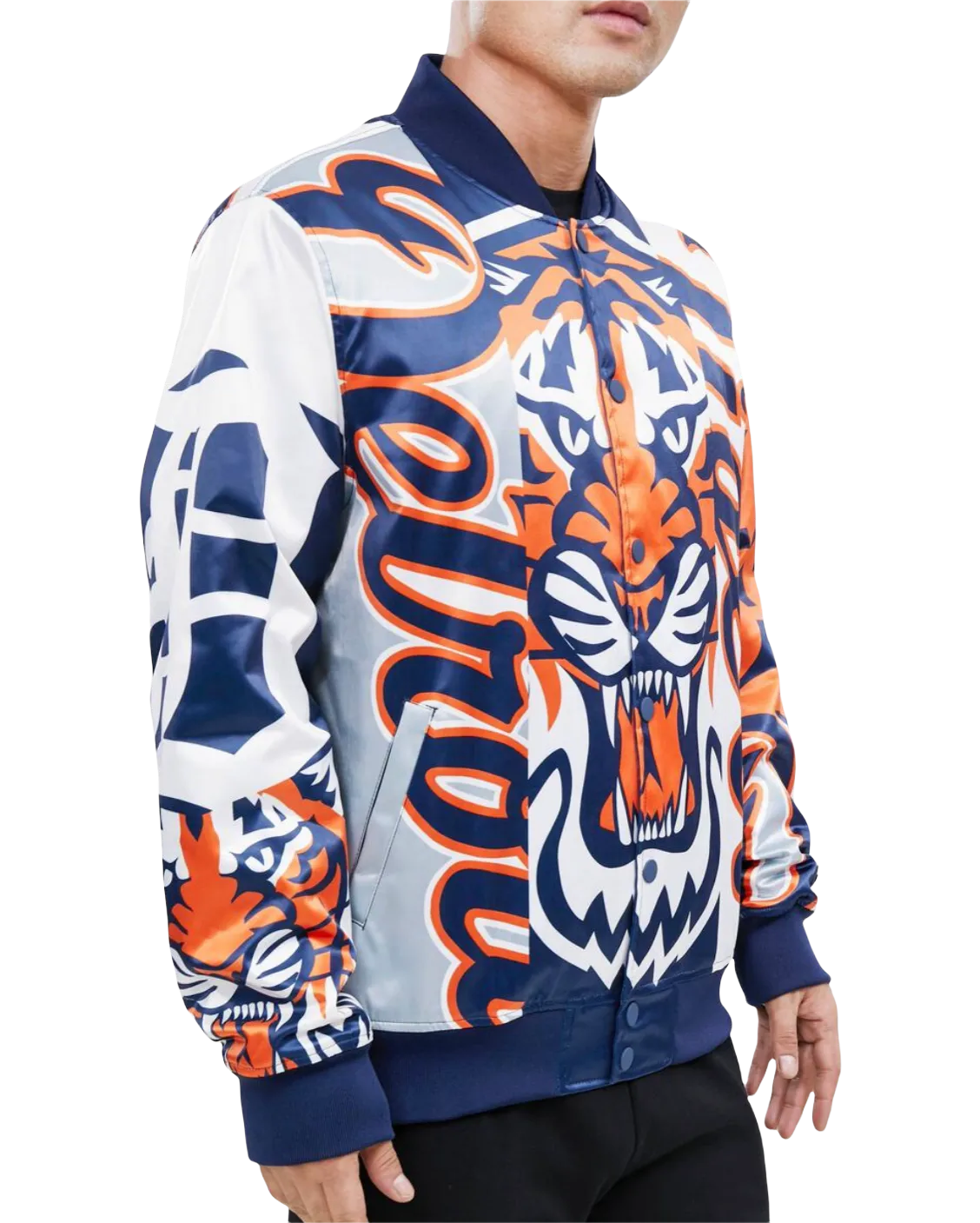 DET. TIGERS SATIN JACKET