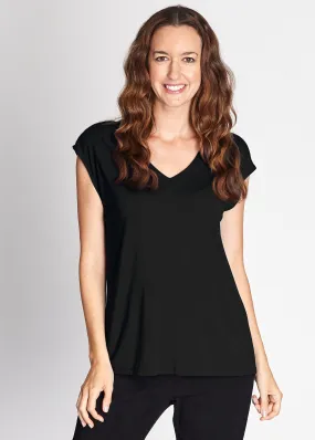 Double V Tee - Black 24190