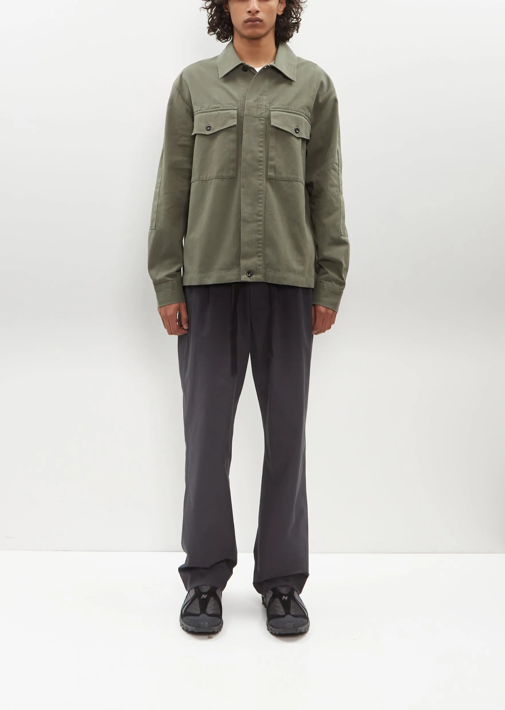 Drawcord Jacket — Uniform Green