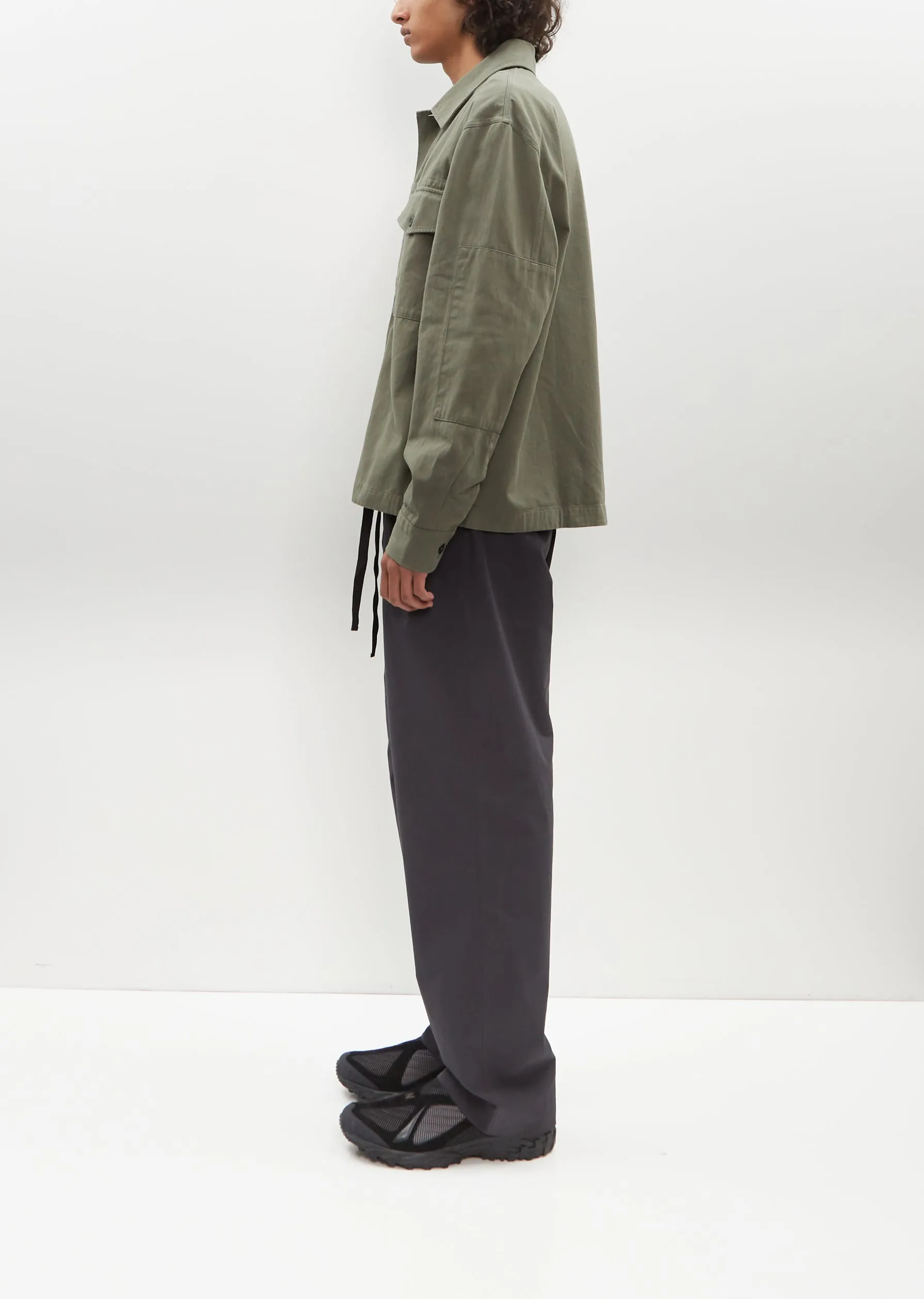 Drawcord Jacket — Uniform Green