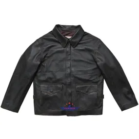 FiveStar Leather Men Adventurer Jacket Seal Distressed