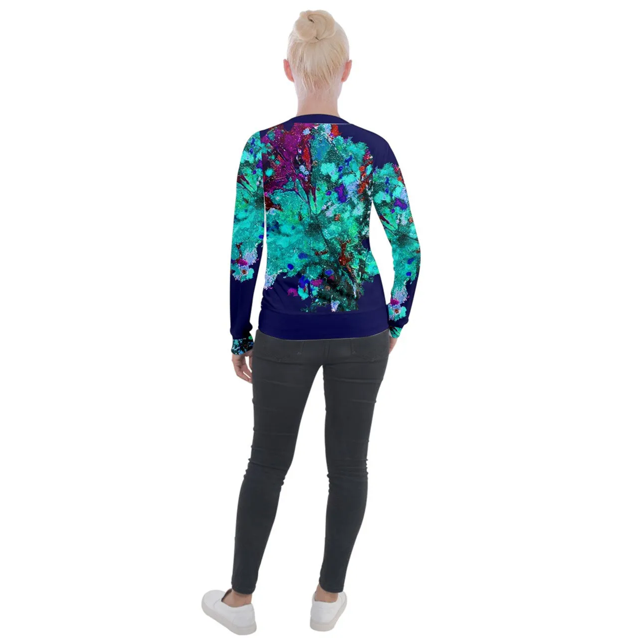 FLOR AZUL. Chaqueta