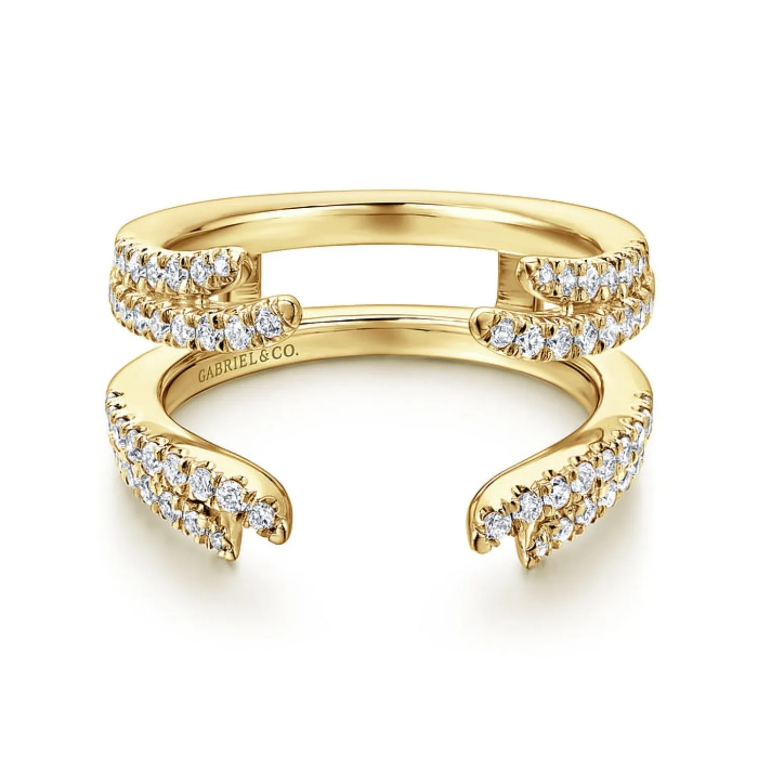 Gabriel & Co. Two Row Diamond "Flair" Enhancer Band