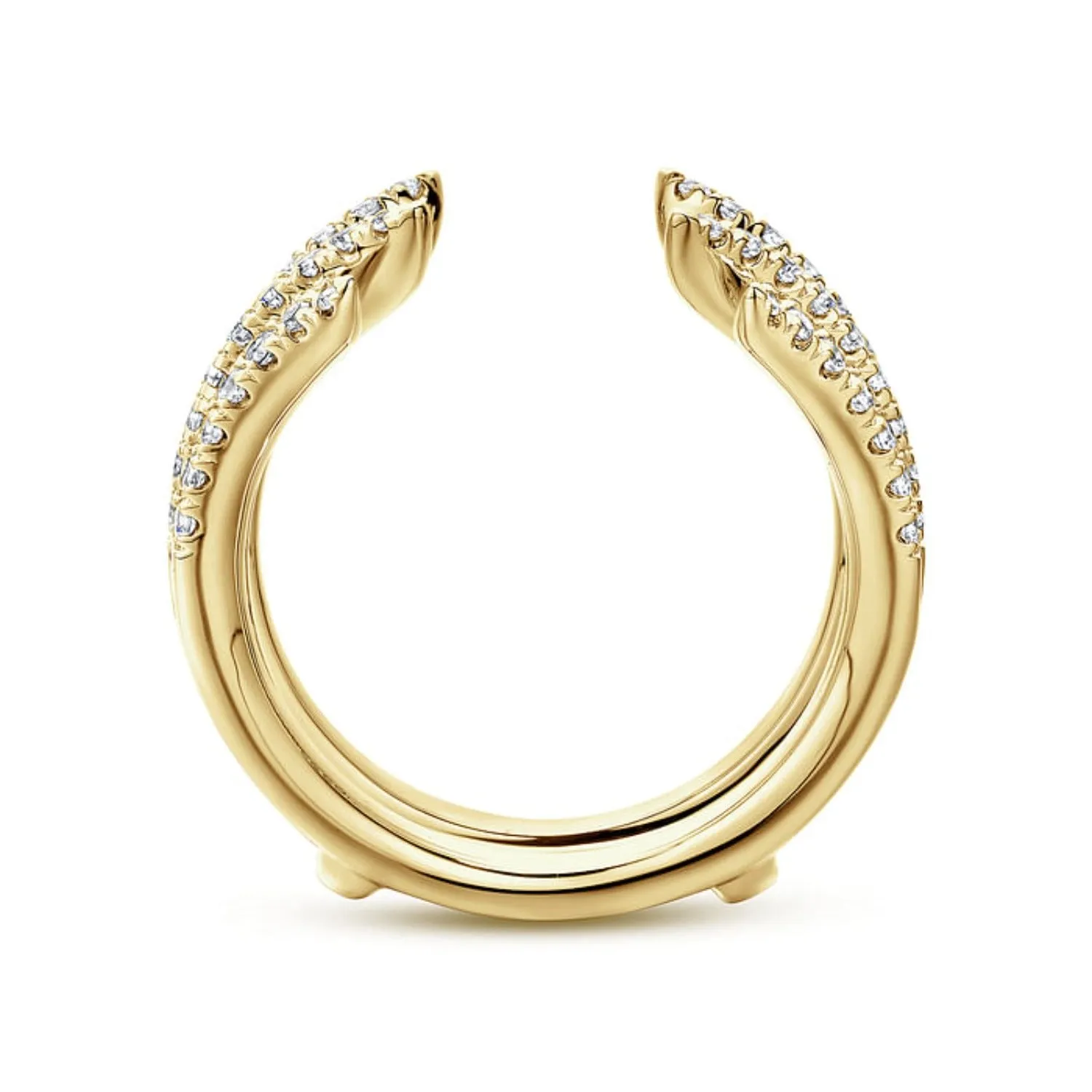 Gabriel & Co. Two Row Diamond "Flair" Enhancer Band