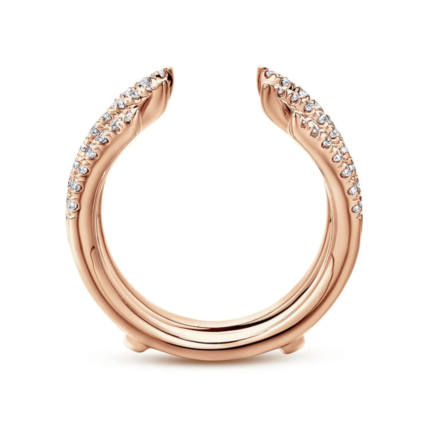 Gabriel & Co. Two Row Diamond "Flair" Enhancer Band