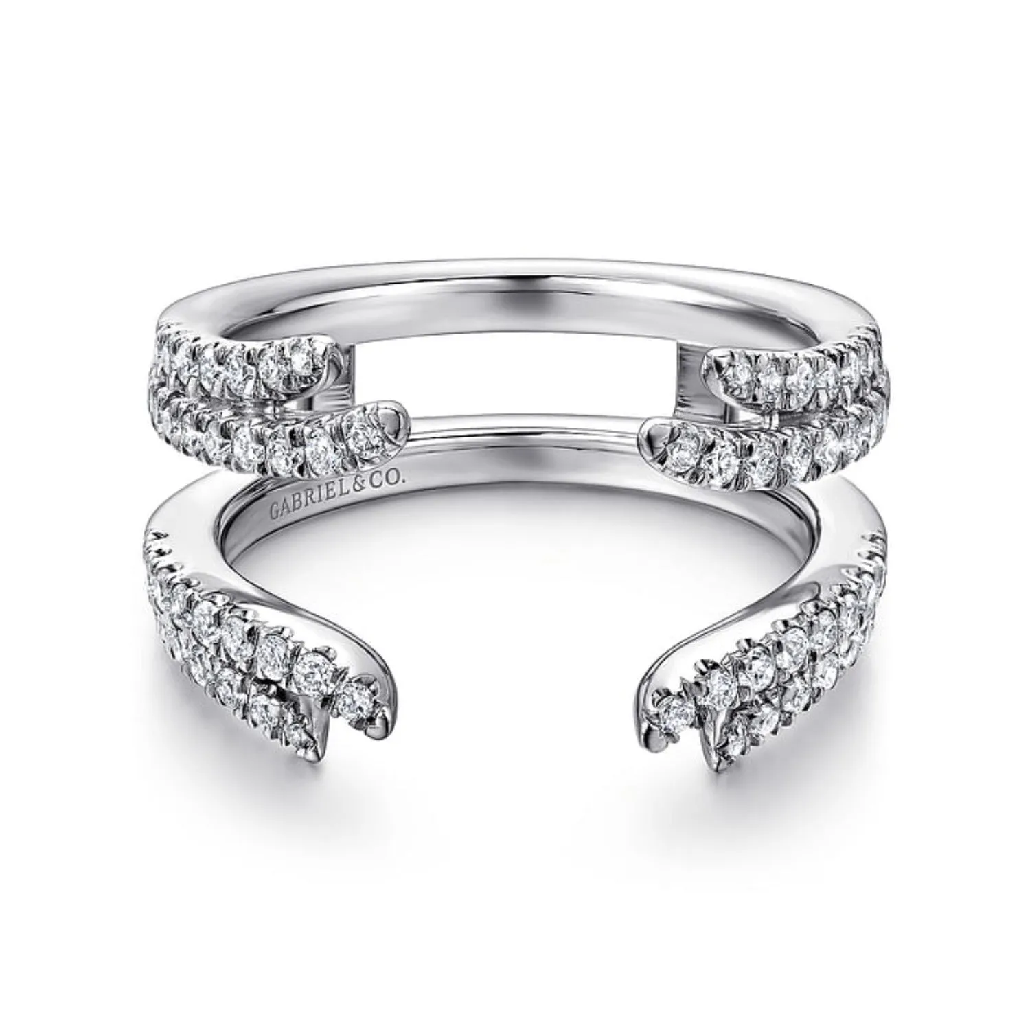 Gabriel & Co. Two Row Diamond "Flair" Enhancer Band