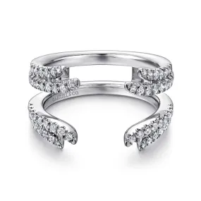 Gabriel & Co. Two Row Diamond "Flair" Enhancer Band