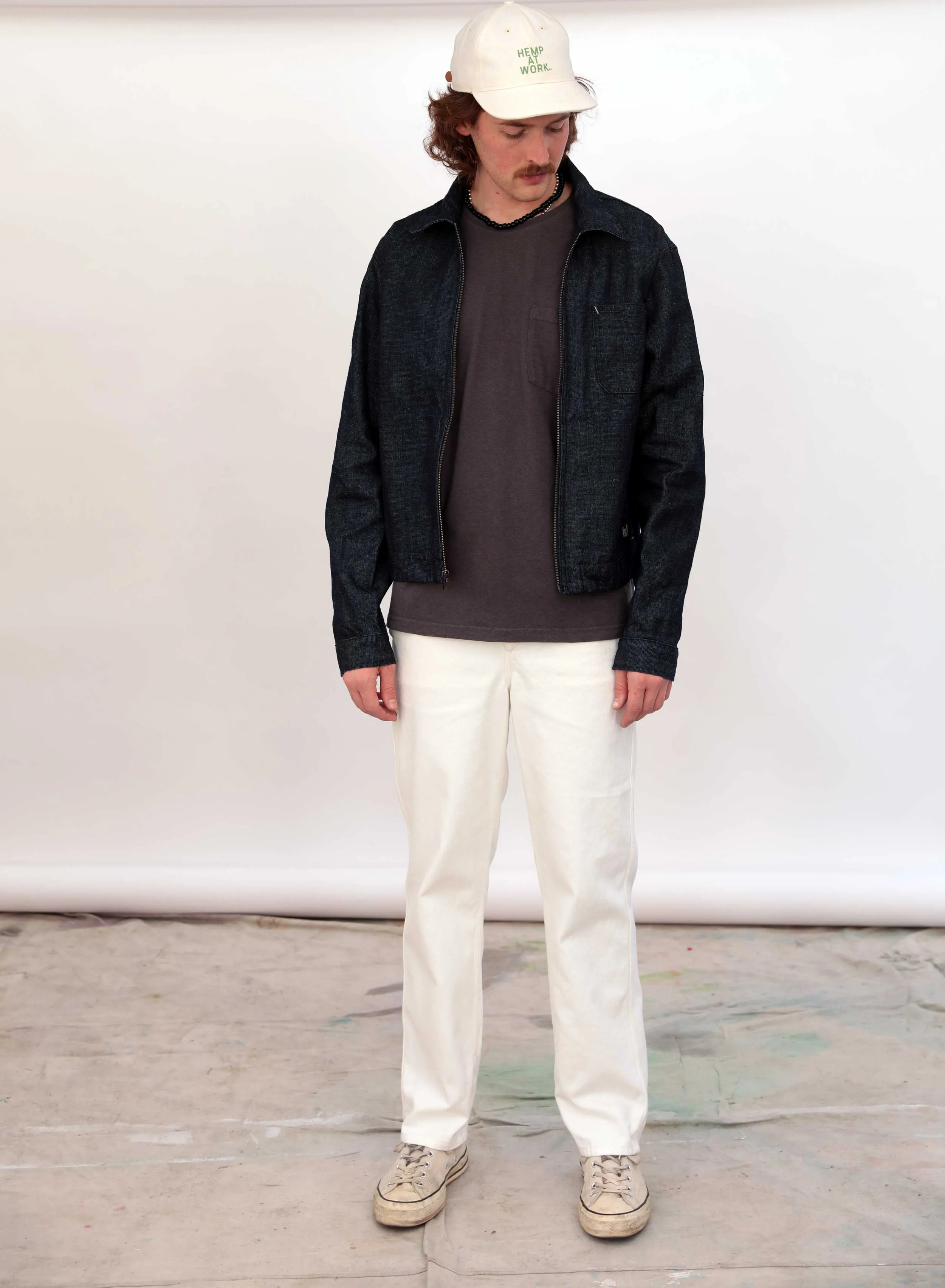 Hemp After-Work Jacket - Blue Denim