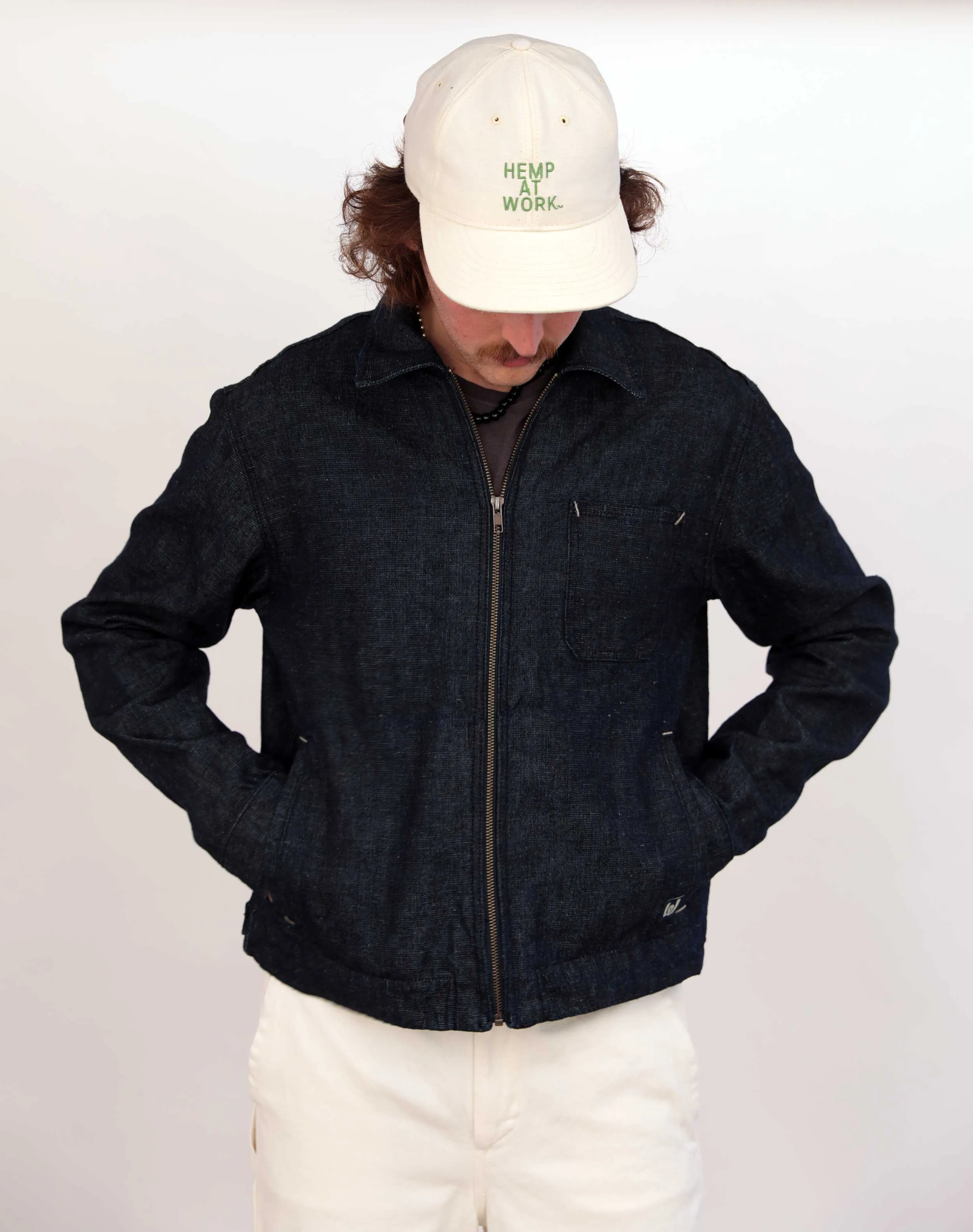 Hemp After-Work Jacket - Blue Denim