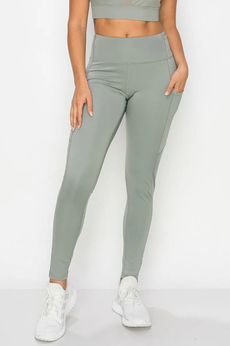 High Rise 5-Pocket Workout Leggings