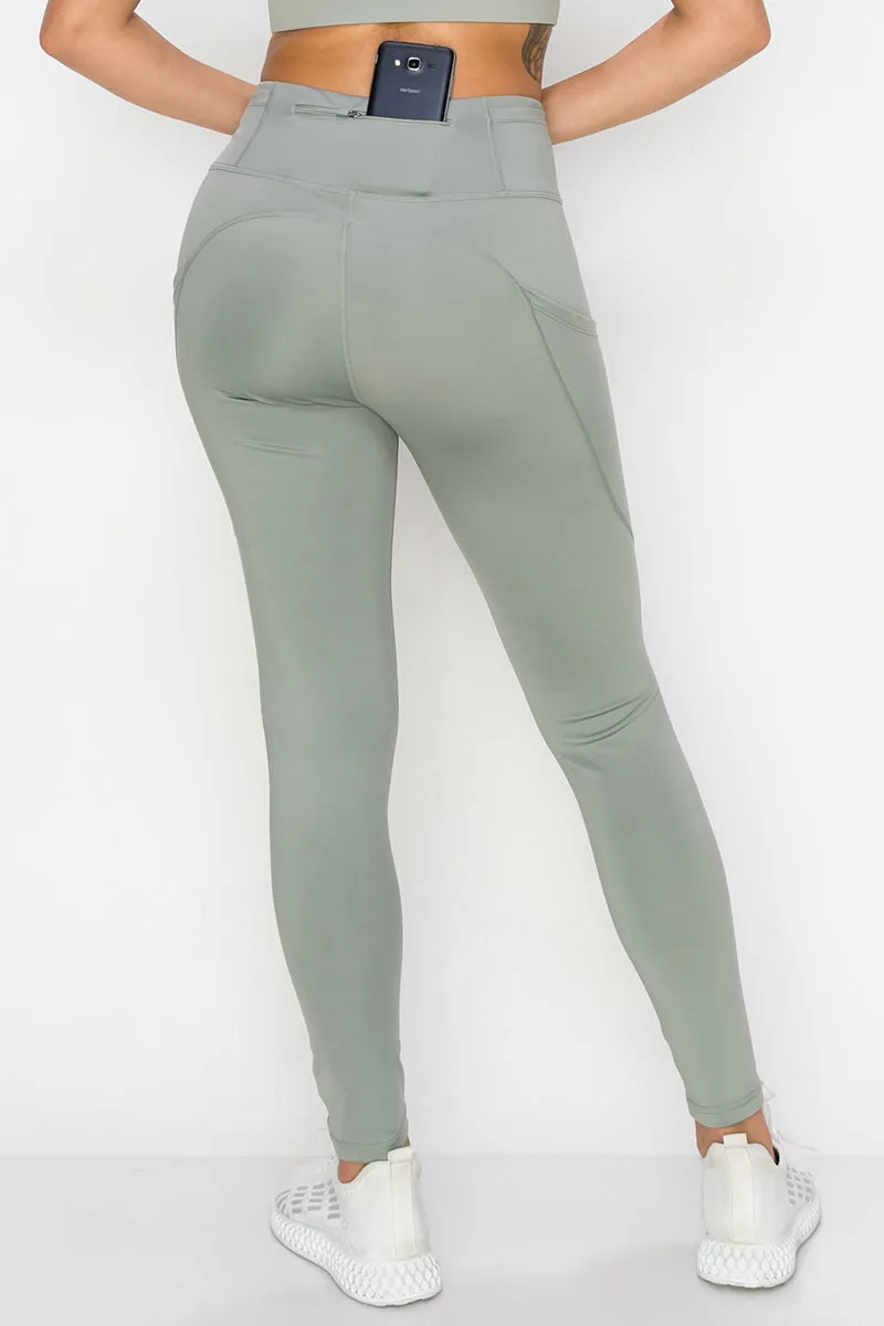 High Rise 5-Pocket Workout Leggings