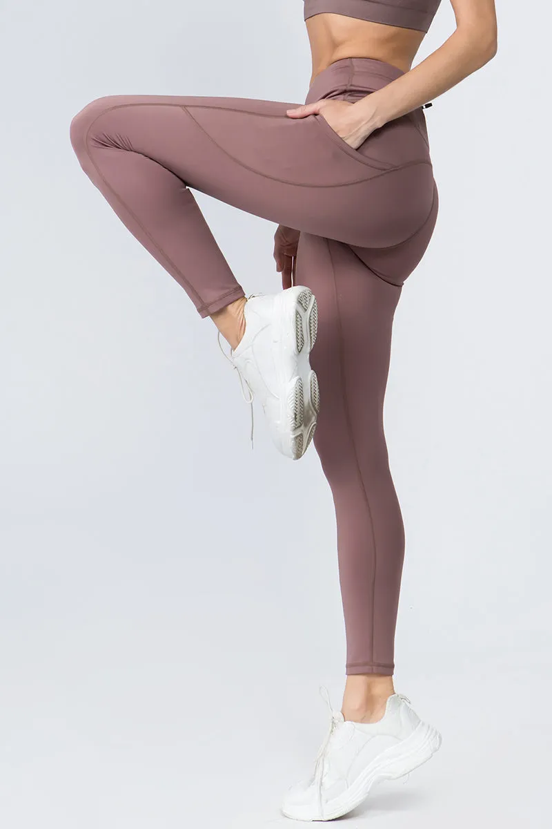 High Rise 5-Pocket Workout Leggings