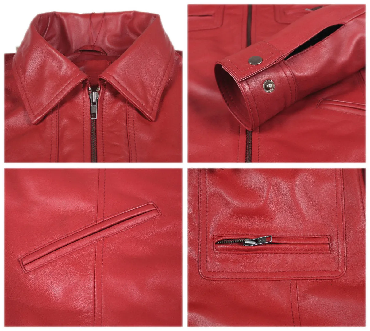 Leather Jackets Hub Mens Genuine Lambskin Leather Jacket (Black, Aviator Jacket) - 1501200