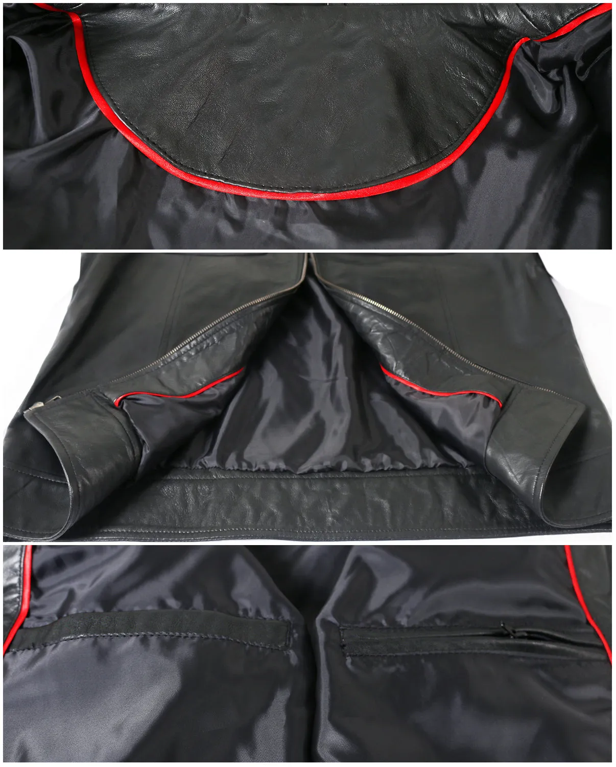 Leather Jackets Hub Mens Genuine Lambskin Leather Jacket (Black, Aviator Jacket) - 1501200