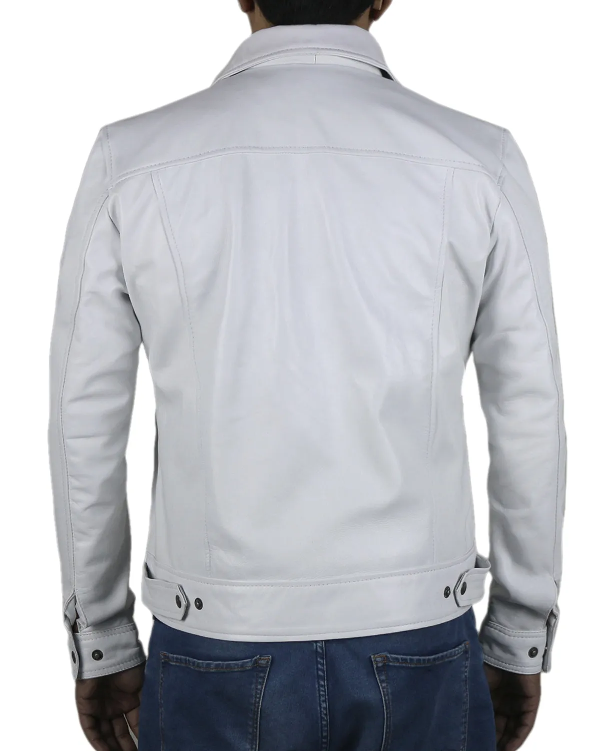 Leather Jackets Hub Mens Genuine Lambskin Leather Jacket (Black, Aviator Jacket) - 1501200