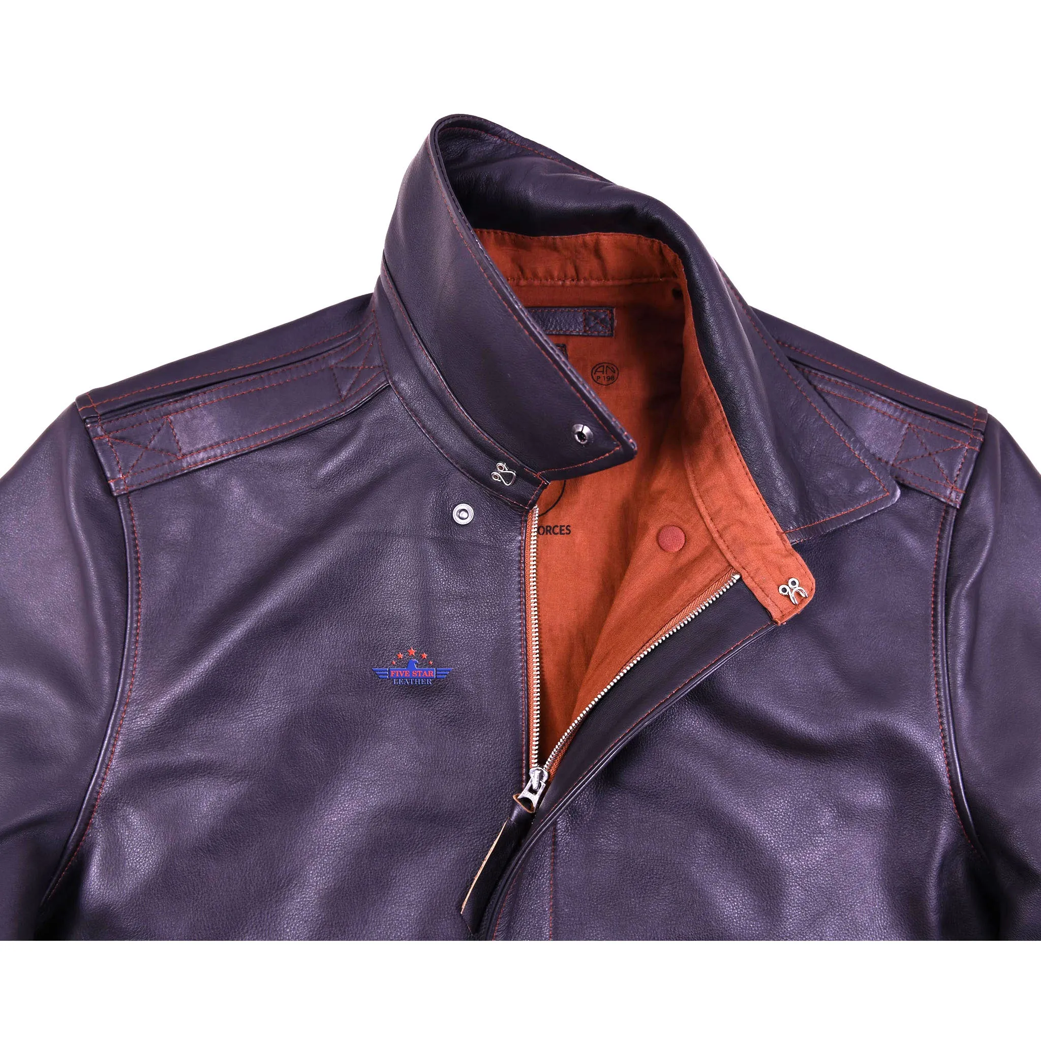 MEN A2 REPRO 1939 WERBER SPORTSWEAR MILITARY FLIGHT STEER HIDE LEATHER JACKET