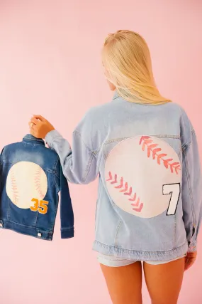 MINI KIDS CUSTOM BASEBALL NUMBER JACKET