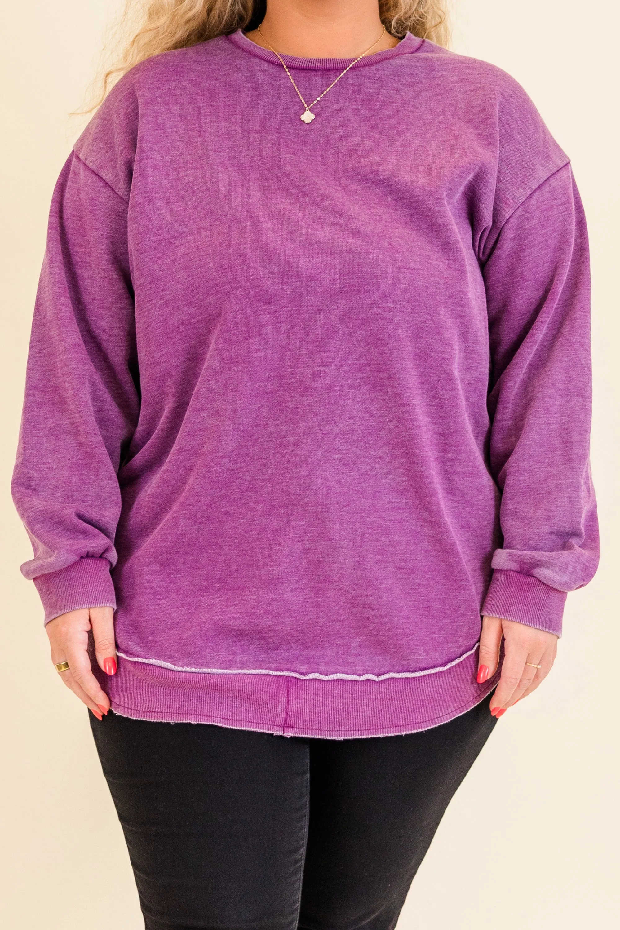 My Life In Pink Tunic, Eggplant