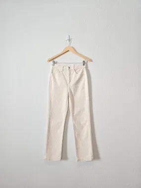 NEW Cream Cord Straight Pants (25/0)
